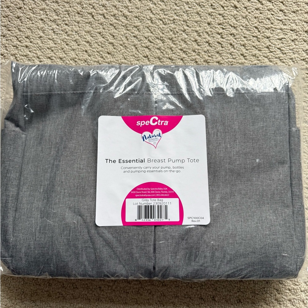 Spectra Gray Breast Pump Tote
